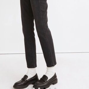 MADEWELL- High-Rise Straight Jean- in Richgrove Wash